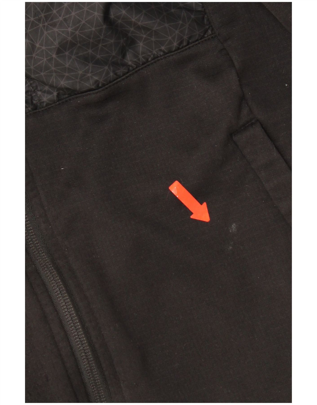 Ανδρικό πουλόβερ με κουκούλα με φερμουάρ North Face Μικρό μαύρο γεωμετρικό