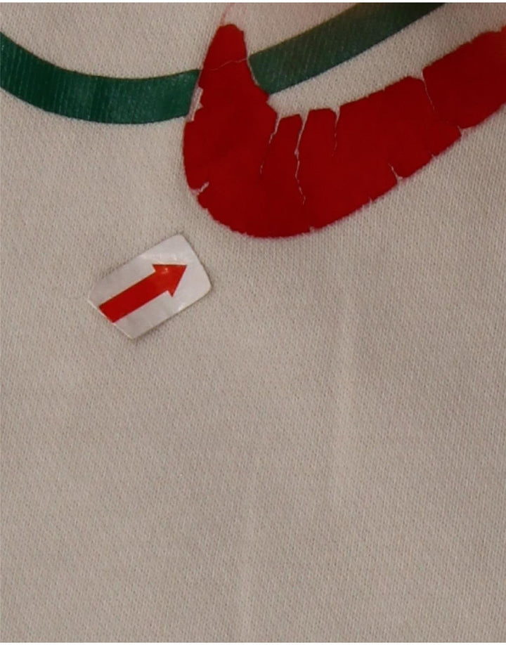 NIKE Mens Graphic Sweatshirt Jumper Medium Grey Cotton