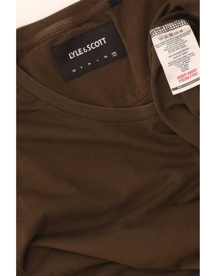 Ανδρικό T-Shirt Lyle & Scott Top 2XL Χακί βαμβακερό