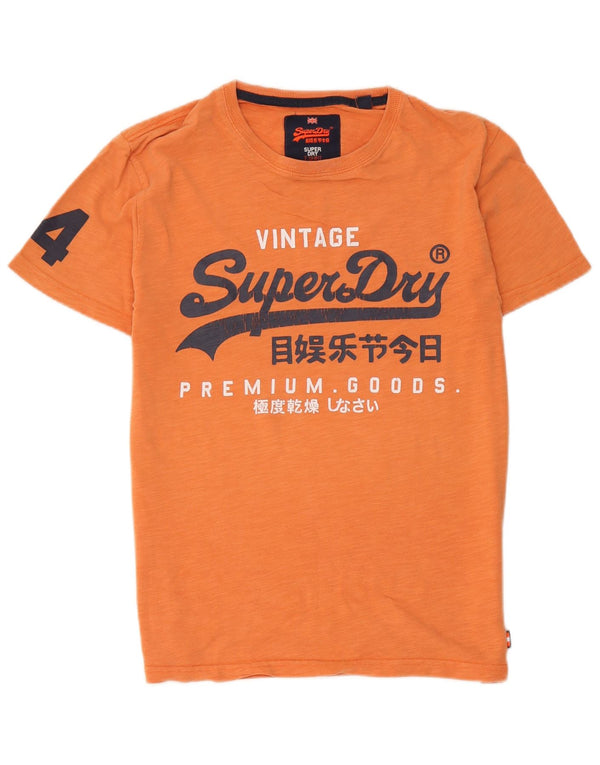 Ανδρικό γραφικό μπλουζάκι Superdry, μεσαίο πορτοκαλί βαμβακερό