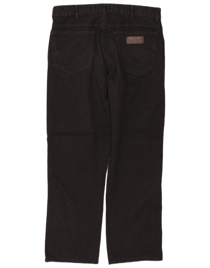 WRANGLER Ανδρικό Texas Straight Jeans W34 L28 Μαύρο βαμβακερό