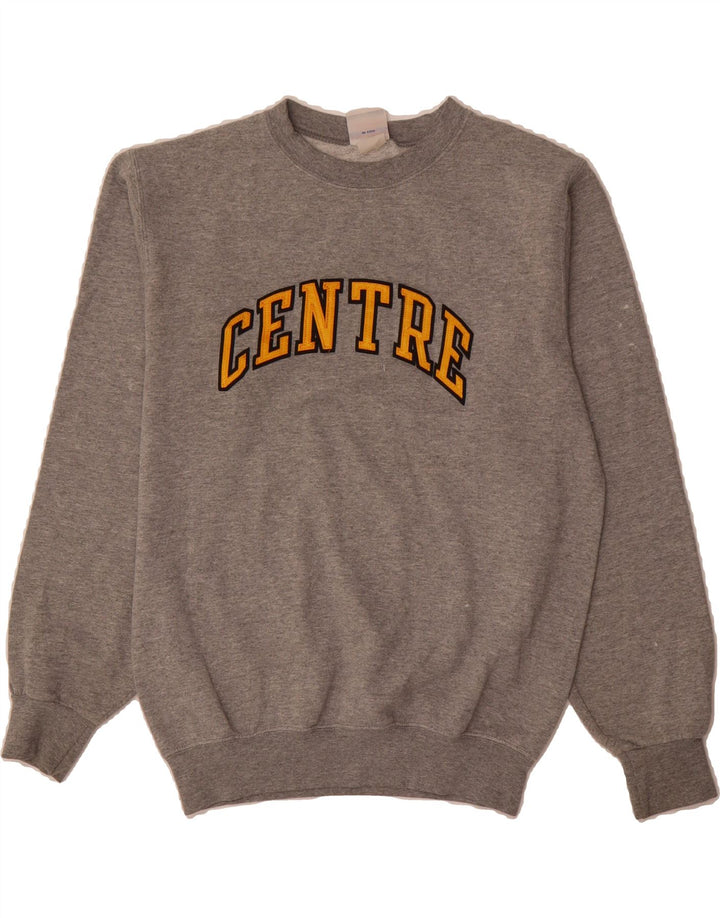 CHAMPION Mens Graphic Sweatshirt Jumper Small Grey Vintage Champion and Second-Hand Champion from Messina Hembry 
