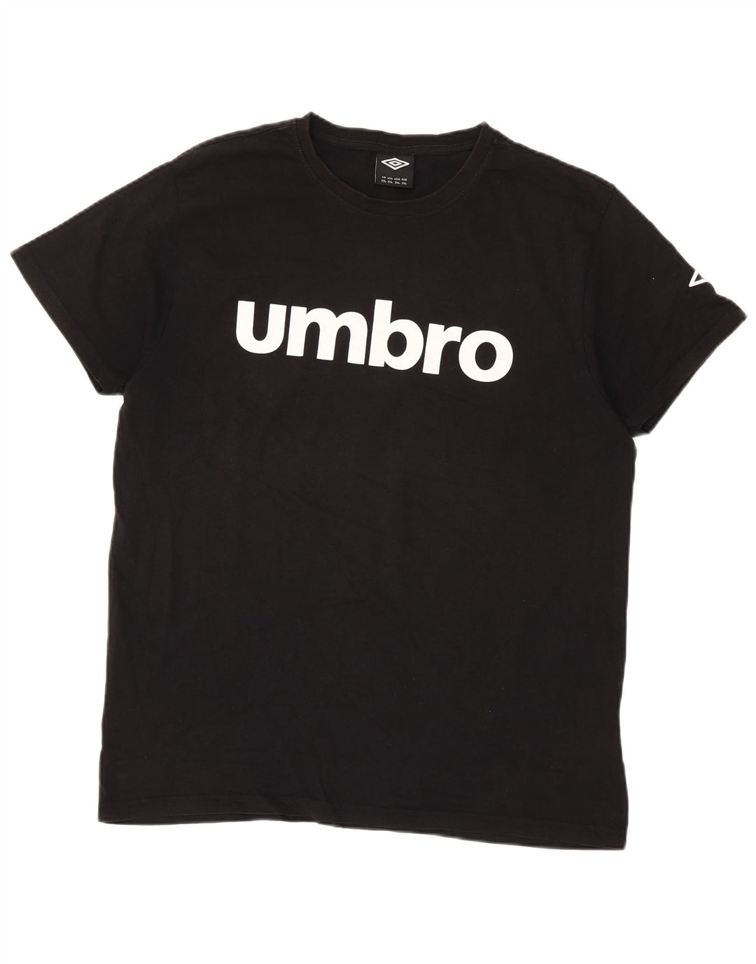 Ανδρικό γραφικό T-Shirt UMBRO Top 2XL Μαύρο βαμβακερό