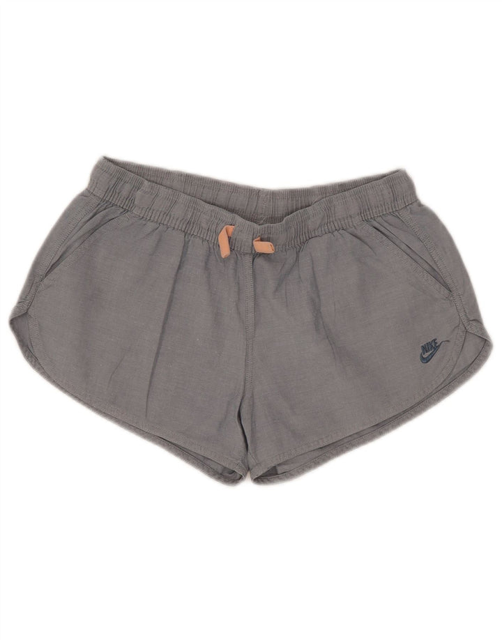 Γυναικείο σορτς Nike casual μικρό W27 γκρι βαμβακερό