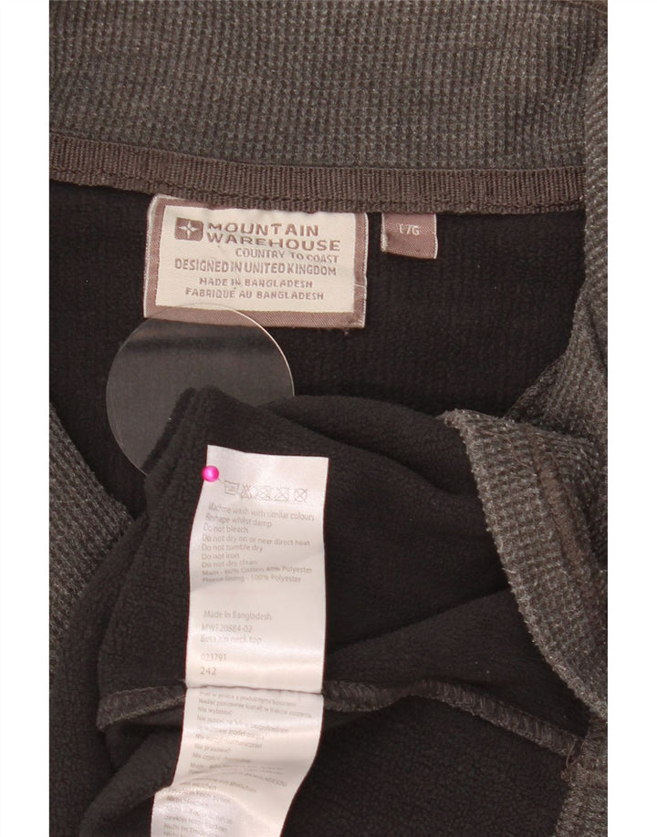 MOUNTAIN WAREHOUSE Ανδρικό φούτερ με φερμουάρ Jumper μεγάλο γκρι βαμβακερό