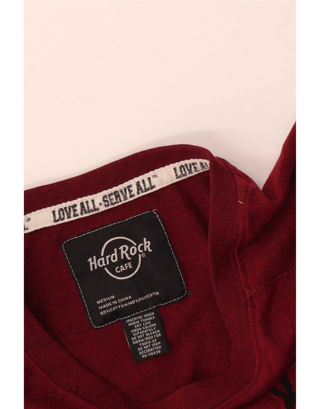 Hard Rock Cafe Γυναικεία φούτερ Phoenix Jumper UK 14 Medium Burgundy