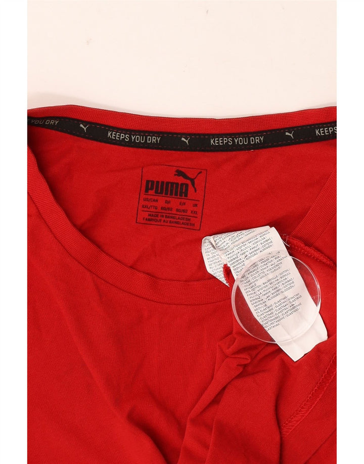 Ανδρικό T-Shirt Puma Top 2XL Κόκκινο βαμβακερό