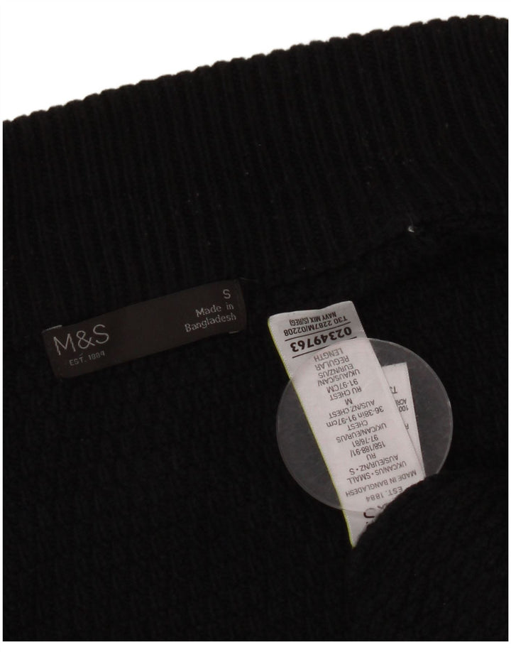 Ανδρικό πουλόβερ ζακέτα Marks & Spencer Small Navy Blue Ακρυλικό