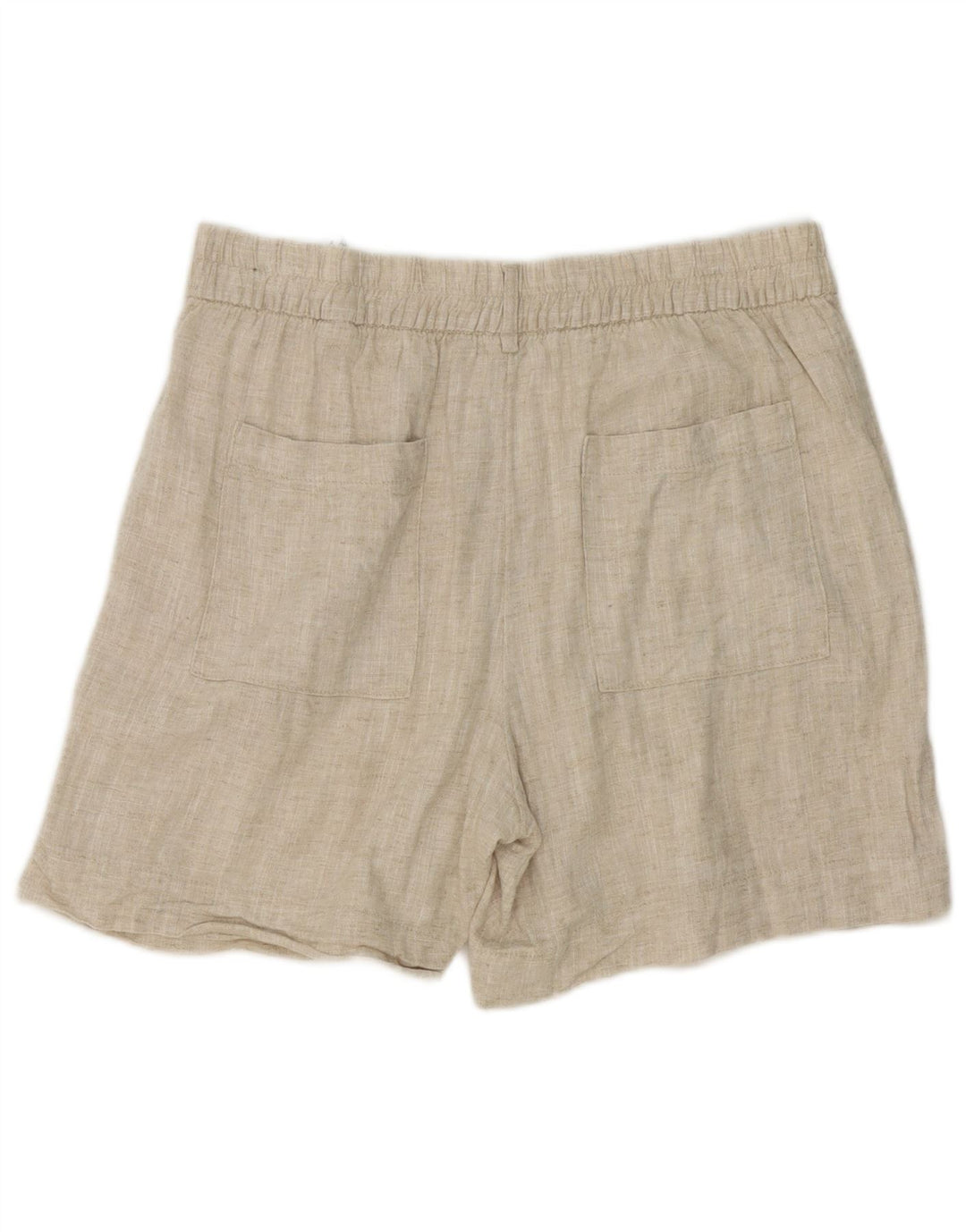 Marks & Spencer Γυναικείο σορτς Chino UK 12 Medium W32 Beige λινό