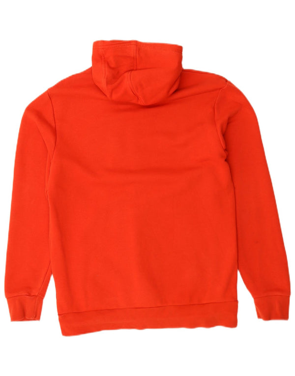 Adidas Boys Graphic Hoodie Jumper 13-14 ετών Κόκκινο βαμβακερό