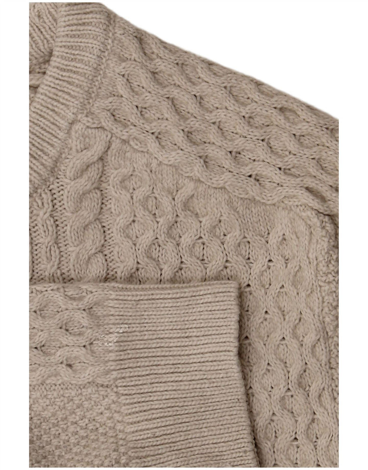 Marks & Spencer Ανδρικό πουλόβερ με λαιμόκοψη XL Grey Polyester