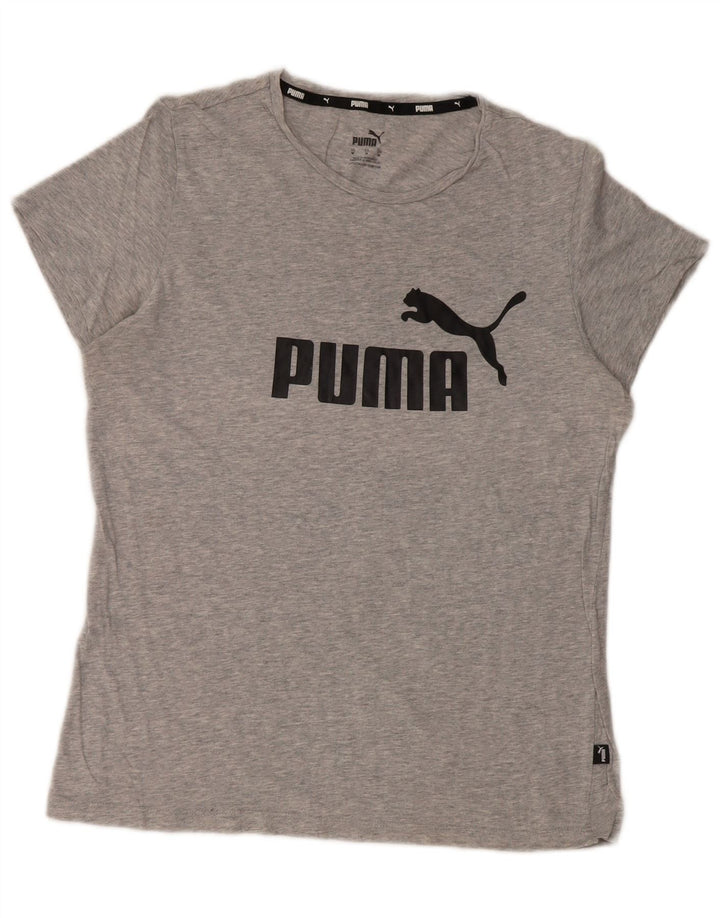 Γυναικείο γραφικό μπλουζάκι PUMA Top UK 14 Medium Grey