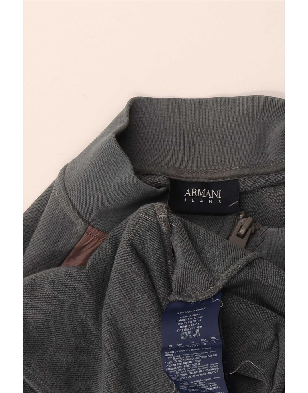 Γυναικεία αθλητική φόρμα Armani Jeans Top Jacket UK 16 Large Grey Colourblock