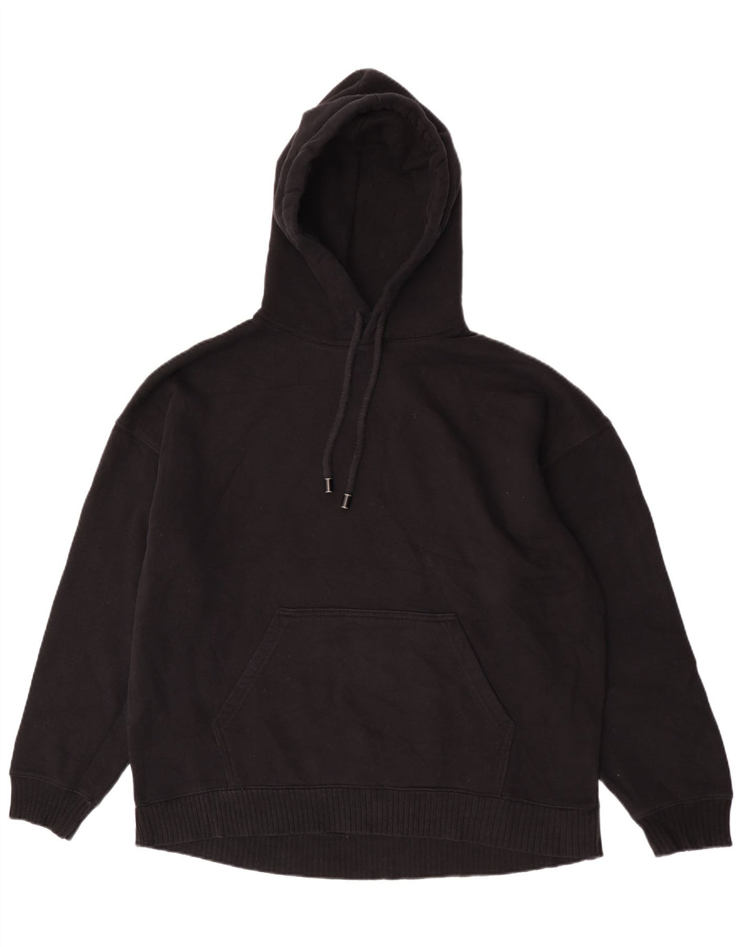 Zara Γυναικείο Hoodie Jumper UK 14 Medium Black