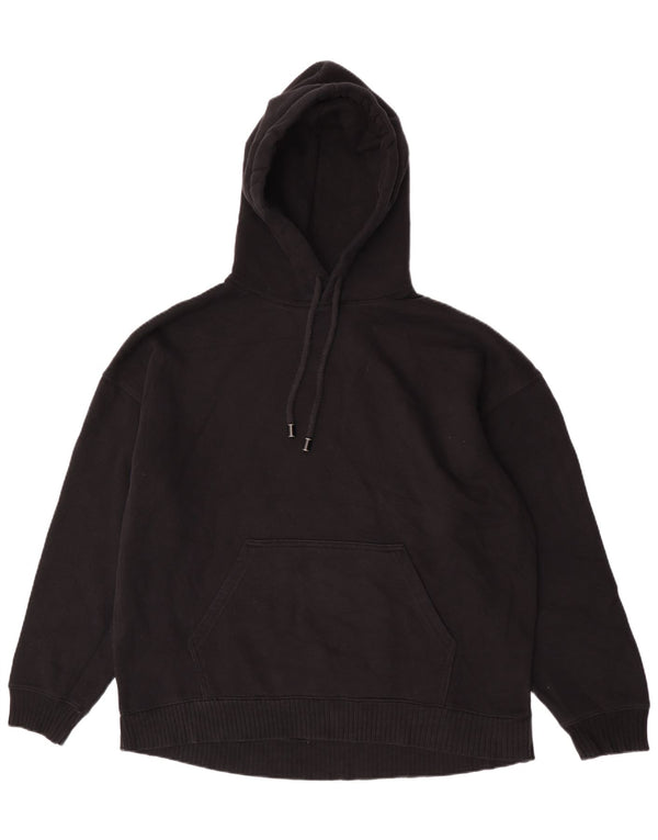 Zara Γυναικείο Hoodie Jumper UK 14 Medium Black