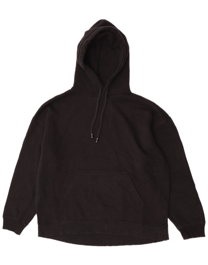 Zara Γυναικείο Hoodie Jumper UK 14 Medium Black