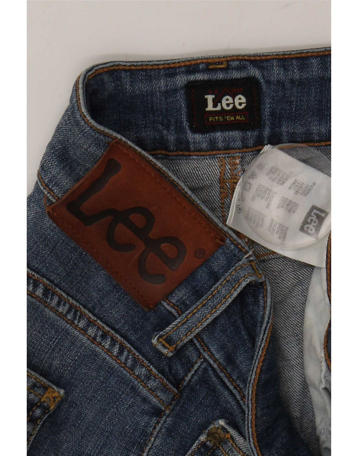 Lee Womens Amy Straight Jeans W30 L29 Blue Cotton