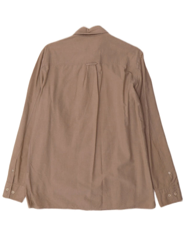 Ανδρικό πουκάμισο Massimo Dutti, Βαμβακερό μεσαίο μπεζ