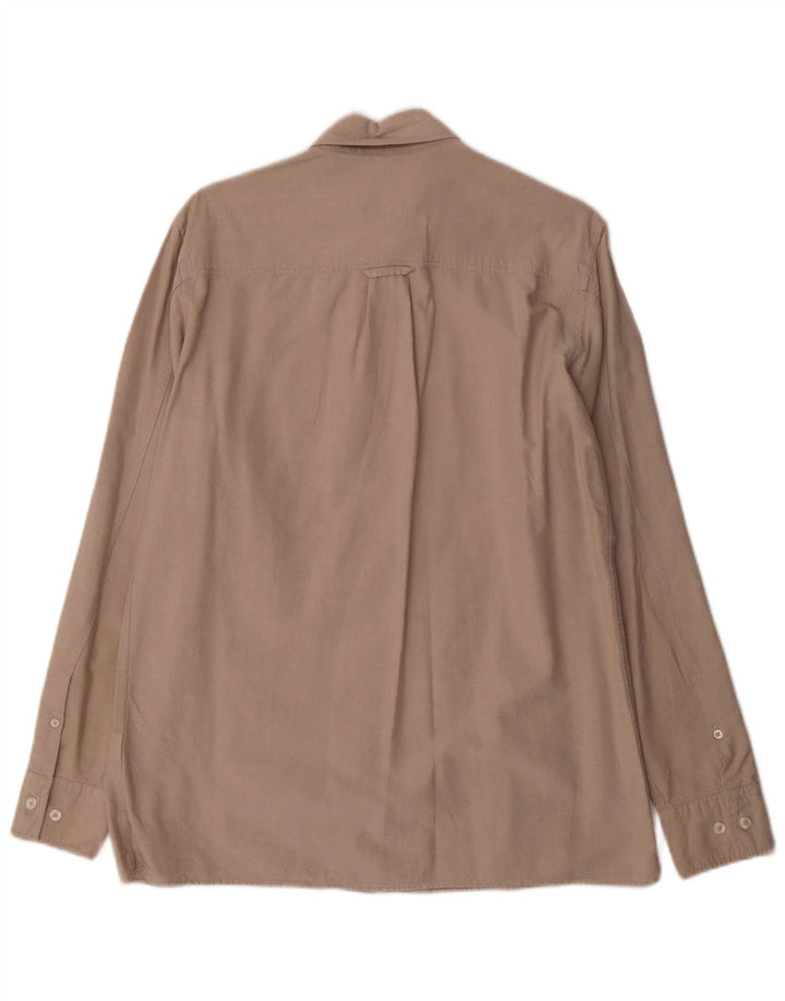 Ανδρικό πουκάμισο Massimo Dutti, Βαμβακερό μεσαίο μπεζ
