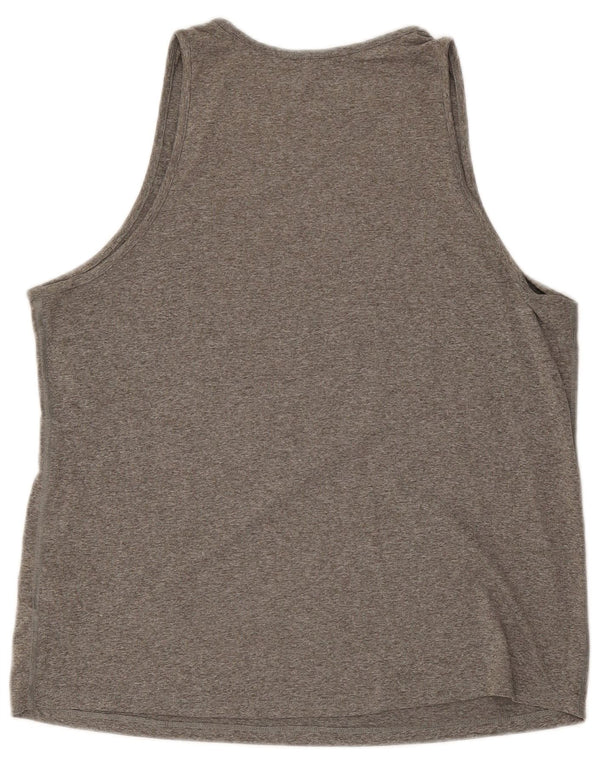 Γυναικείο γιλέκο γραφικών Nike Dri Fit Top UK 16 Large Grey Polyester