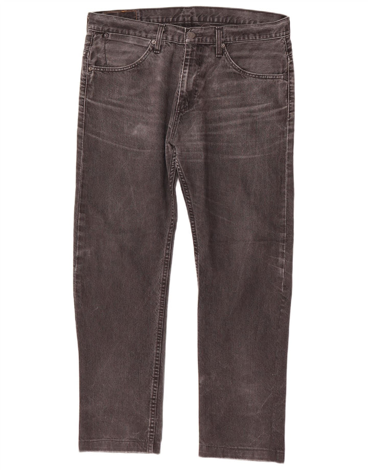 Levi's Mens 504 Straight Jeans W34 L29 Γκρι βαμβακερό