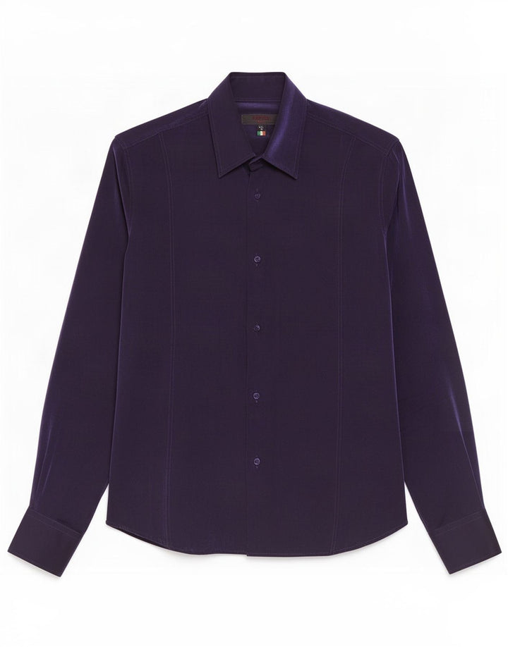 Tipo' S Ανδρικό Slim Shirt Small Purple Viscose