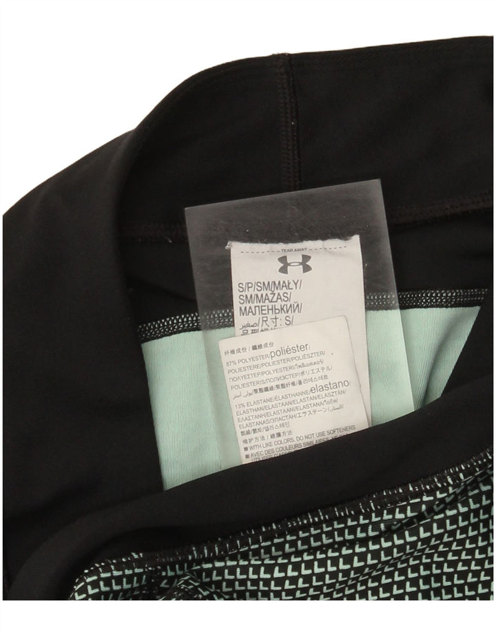 Under Armour Γυναικείο κολάν UK 10 Μικρό μαύρο γεωμετρικό πολυεστέρα