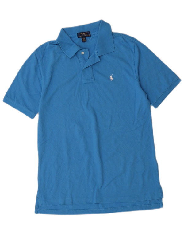 Polo Ralph Lauren Boys Polo πουκάμισο 14-15 ετών μεγάλο μπλε βαμβακερό