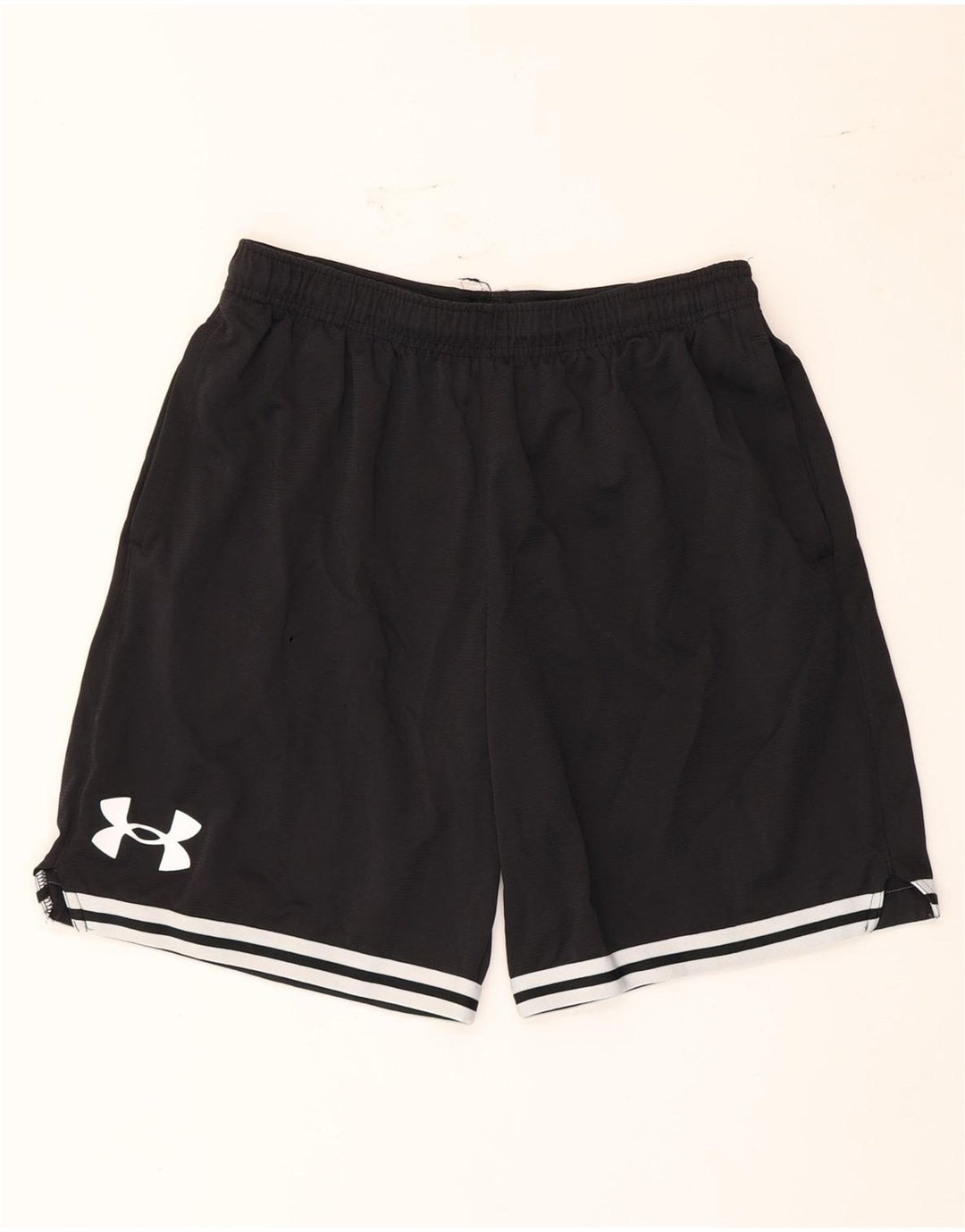 Ανδρικό γραφικό αθλητικό σορτς Under Armour Μεγάλο μαύρο ριγέ πολυεστέρα