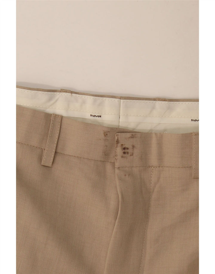MARKS & SPENCER Ανδρικό ίσιο παντελόνι Chino W42 L31 Μπεζ πολυεστέρας