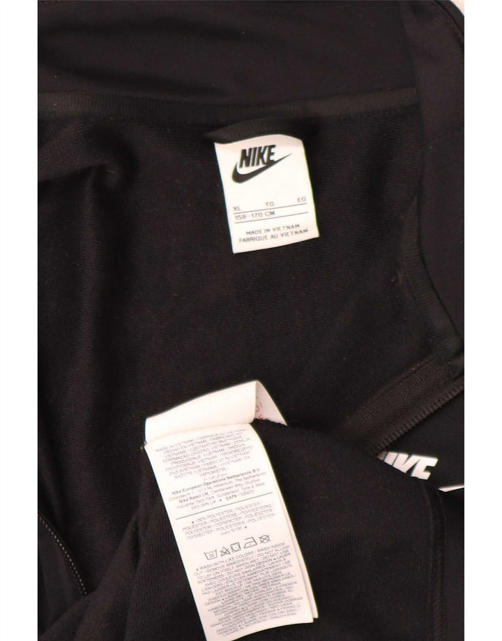 Μπουφάν Nike Boys Graphic αθλητική φόρμα 12-13 ετών μαύρο πολυεστέρα