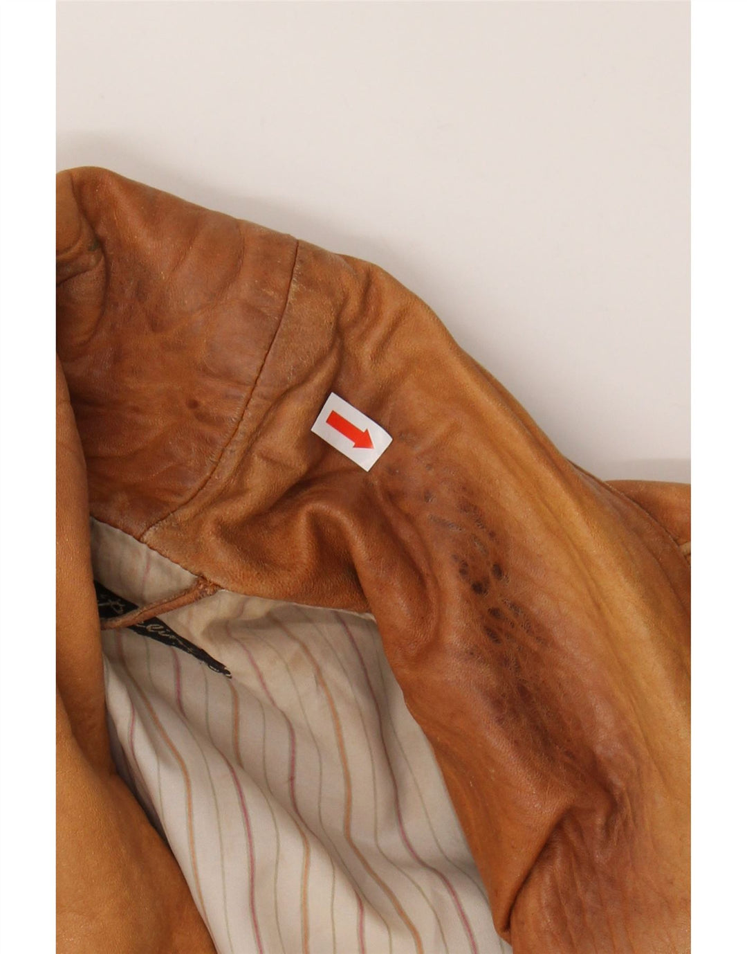 PIELINI Womens Oversized Leather Jacket EU 36 Small Brown