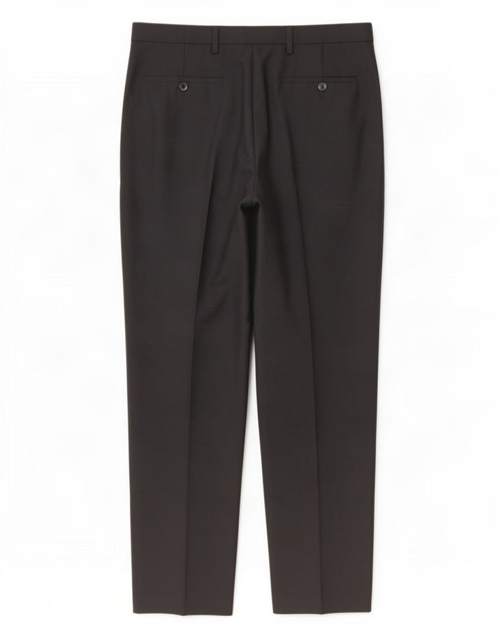 Marks & Spencer Ανδρικό παντελόνι Chino με κανονική εφαρμογή W34 L33 μαύρο πολυεστέρα