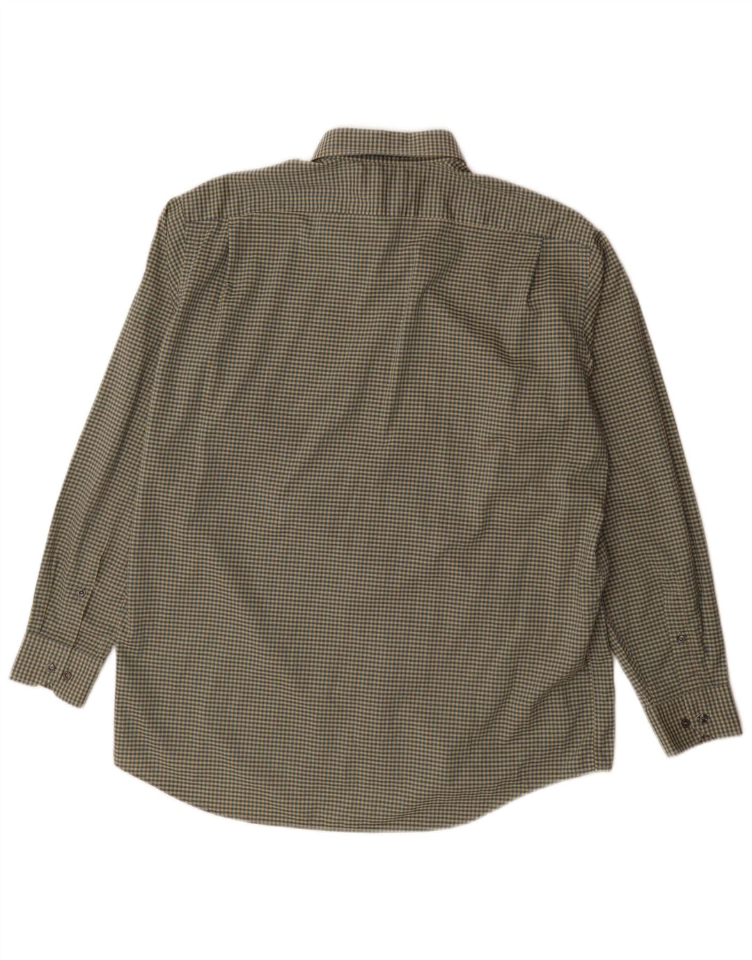 Ανδρικό πουκάμισο Lacoste Νούμερο 42 Μεγάλο Χακί Gingham Cotton