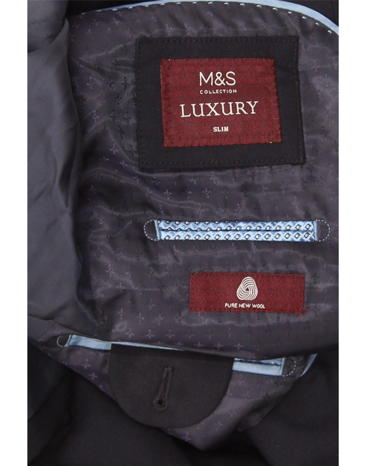 Marks & Spencer Ανδρικό σακάκι με 2 κουμπιά Slim Blazer UK 38 Medium Navy Blue