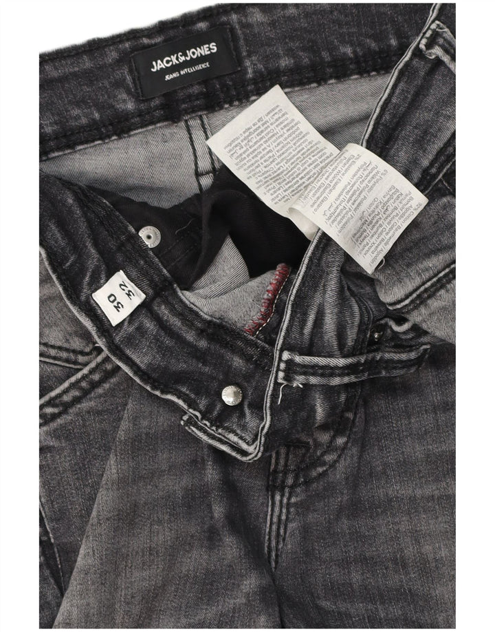 Jack & Jones Ανδρικό GLENN Slim Jeans W30 L32 Γκρι βαμβακερό