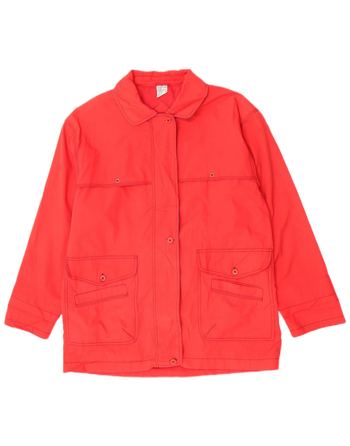Vintage Γυναικείο Utility Jacket UK 18 XL Red Polyester