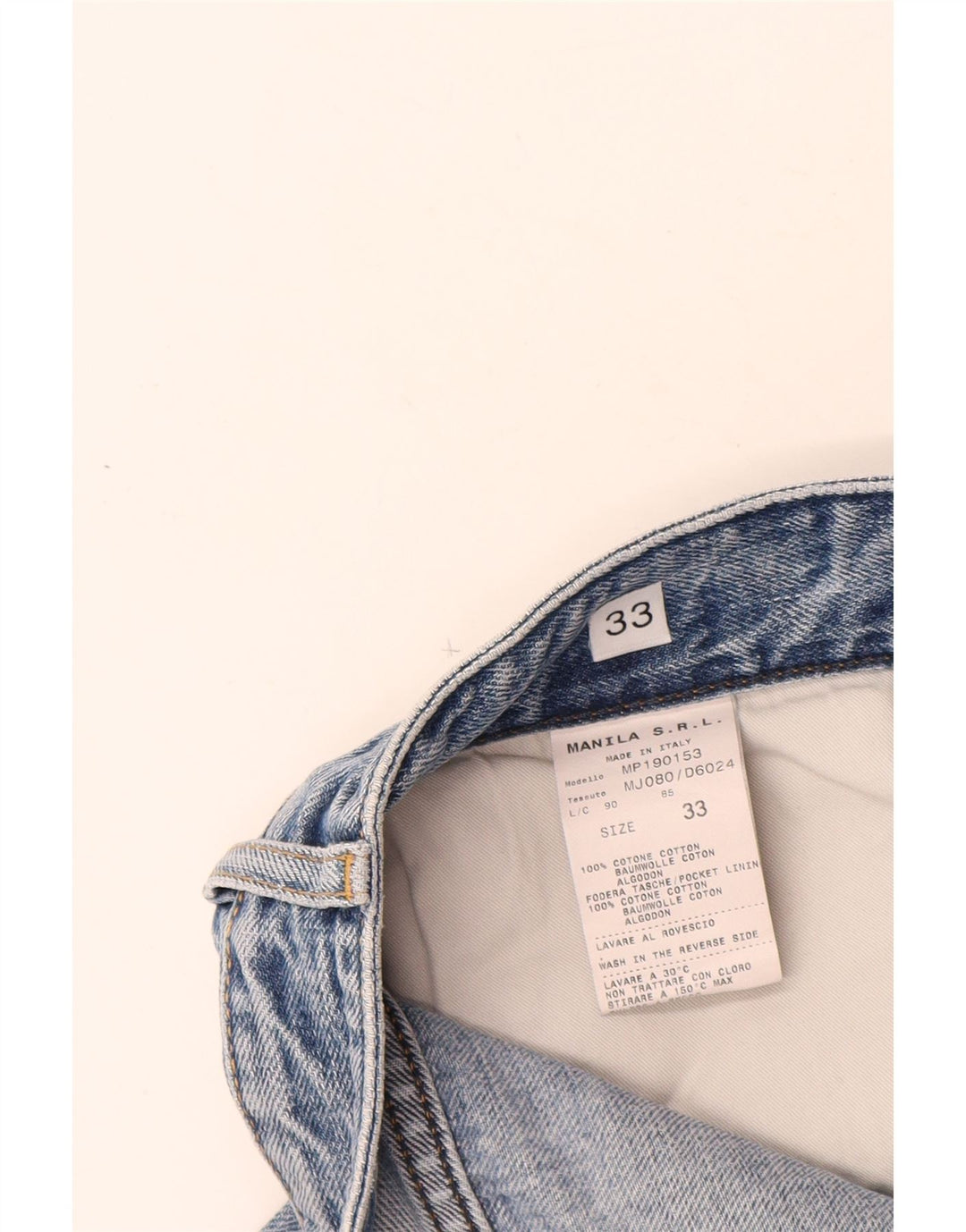 Ανδρικό Mauro Grifoni Distressed Straight Jeans W33 L30 Blue Cotton