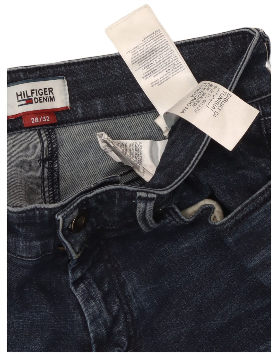 TOMMY HILFIGER Ανδρικό Scanton Slim Jeans W28 L32 Navy Blue Cotton