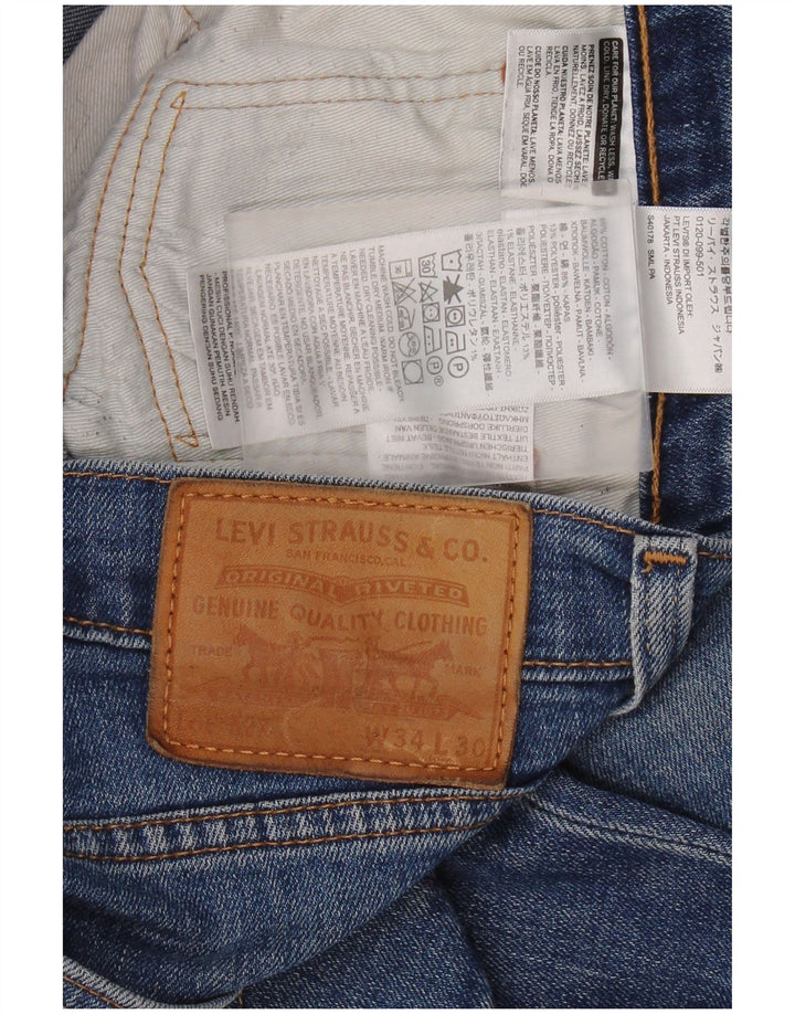 Ανδρικό LEVI'S 527 Bootcut Jeans W34 L30 Μπλε βαμβακερό