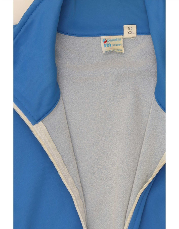 panatta Ανδρική αθλητική φόρμα Top Jacket IT 54 XL Blue Colourblock Polyamide