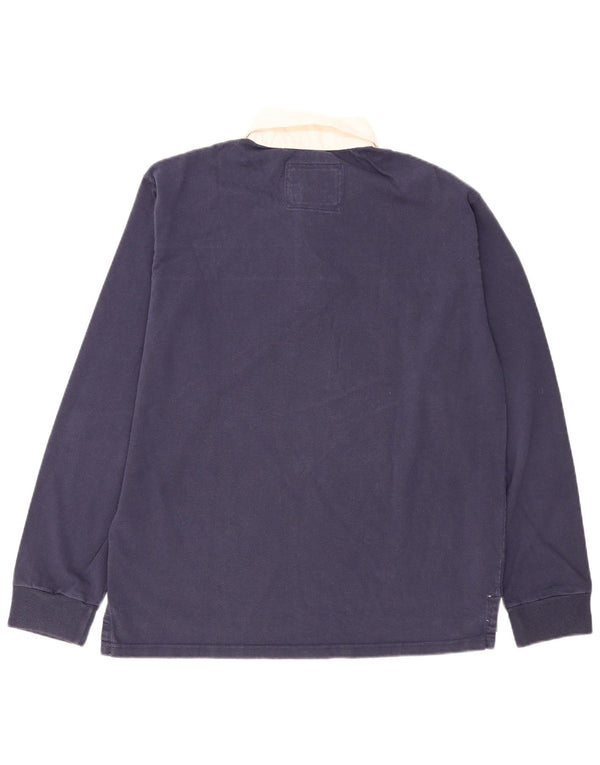 Woolrich Ανδρικό γραφικό μπλουζάκι ράγκμπι πόλο μεγάλο μπλε ναυτικό χρώμα