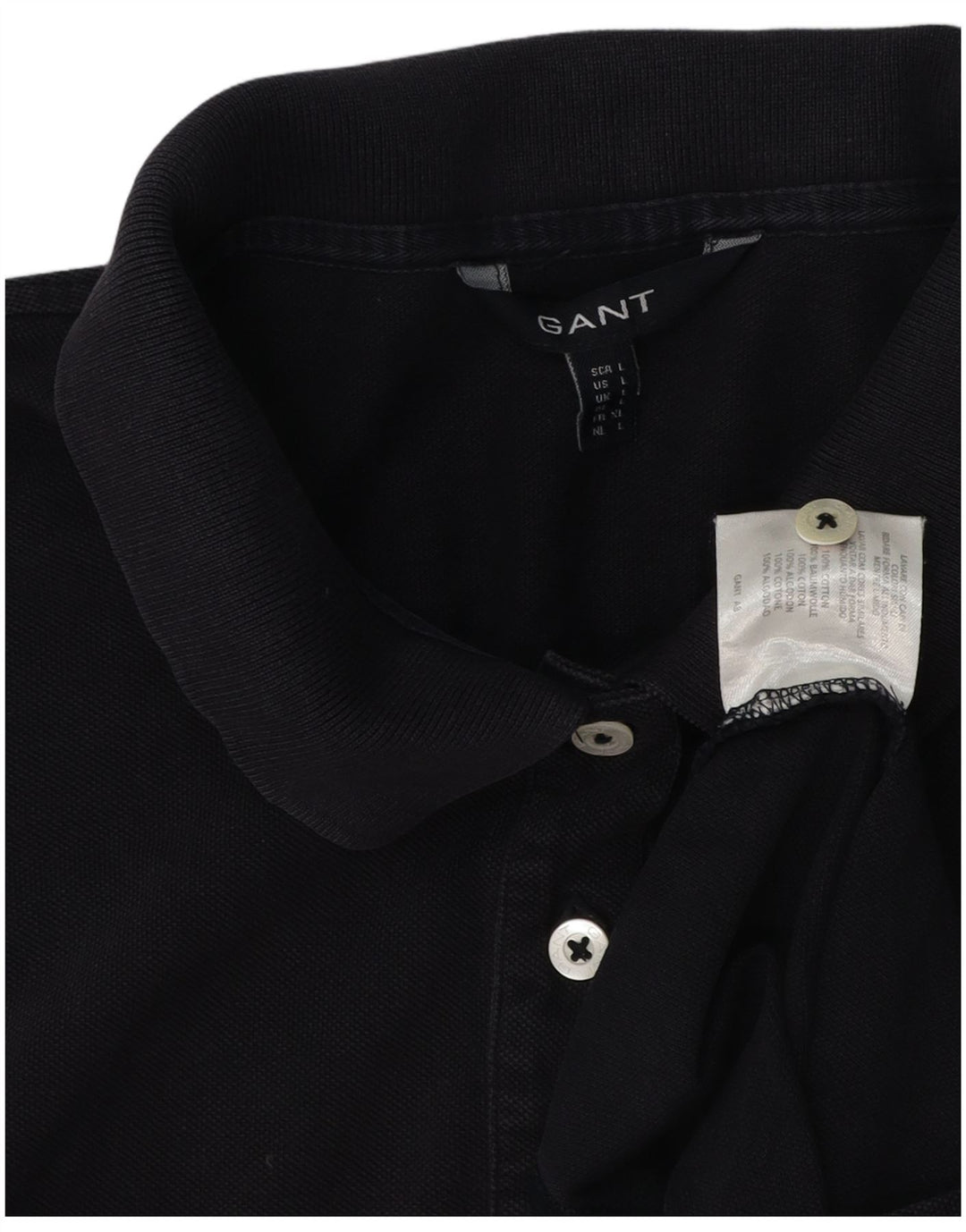 Γυναικείο μπλουζάκι πόλο GANT UK 14 Large Navy Blue από βαμβάκι