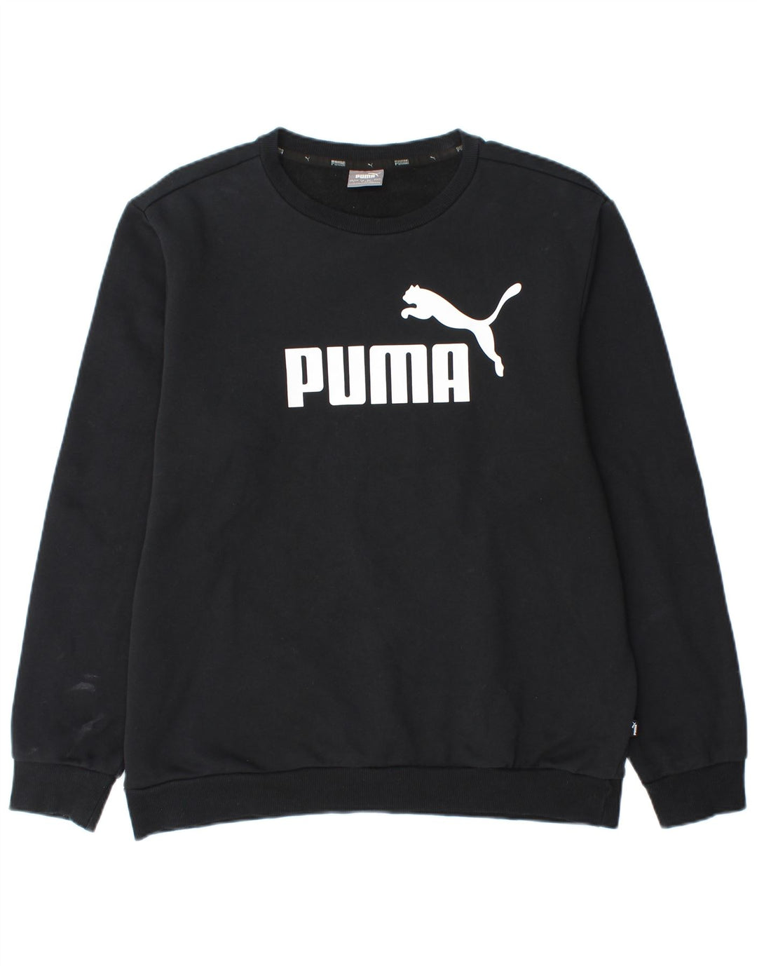 Ανδρικό γραφικό φούτερ Puma Jumper μεγάλο μαύρο βαμβακερό