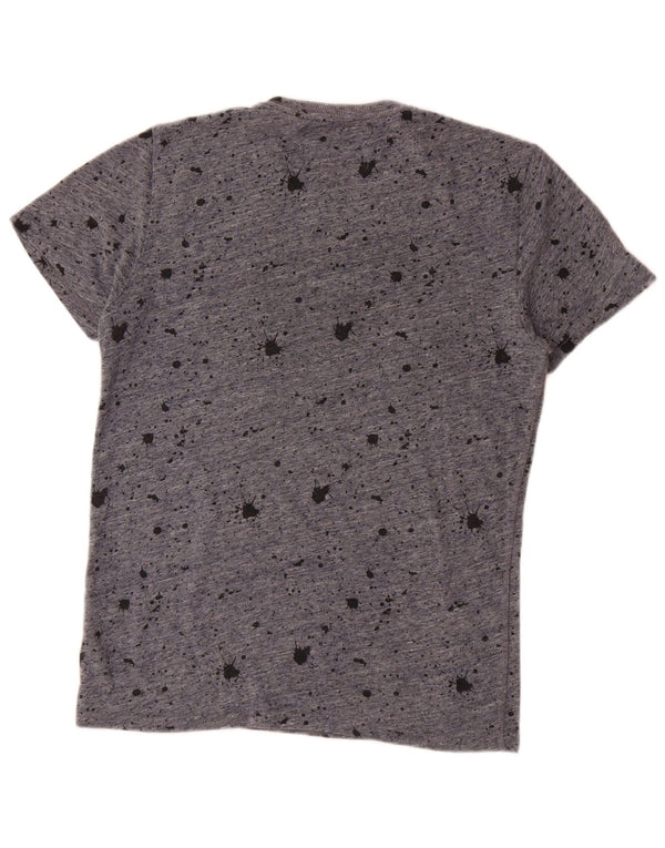 Ανδρικό γραφικό μπλουζάκι Superdry Top Medium Grey Tie Dye Cotton