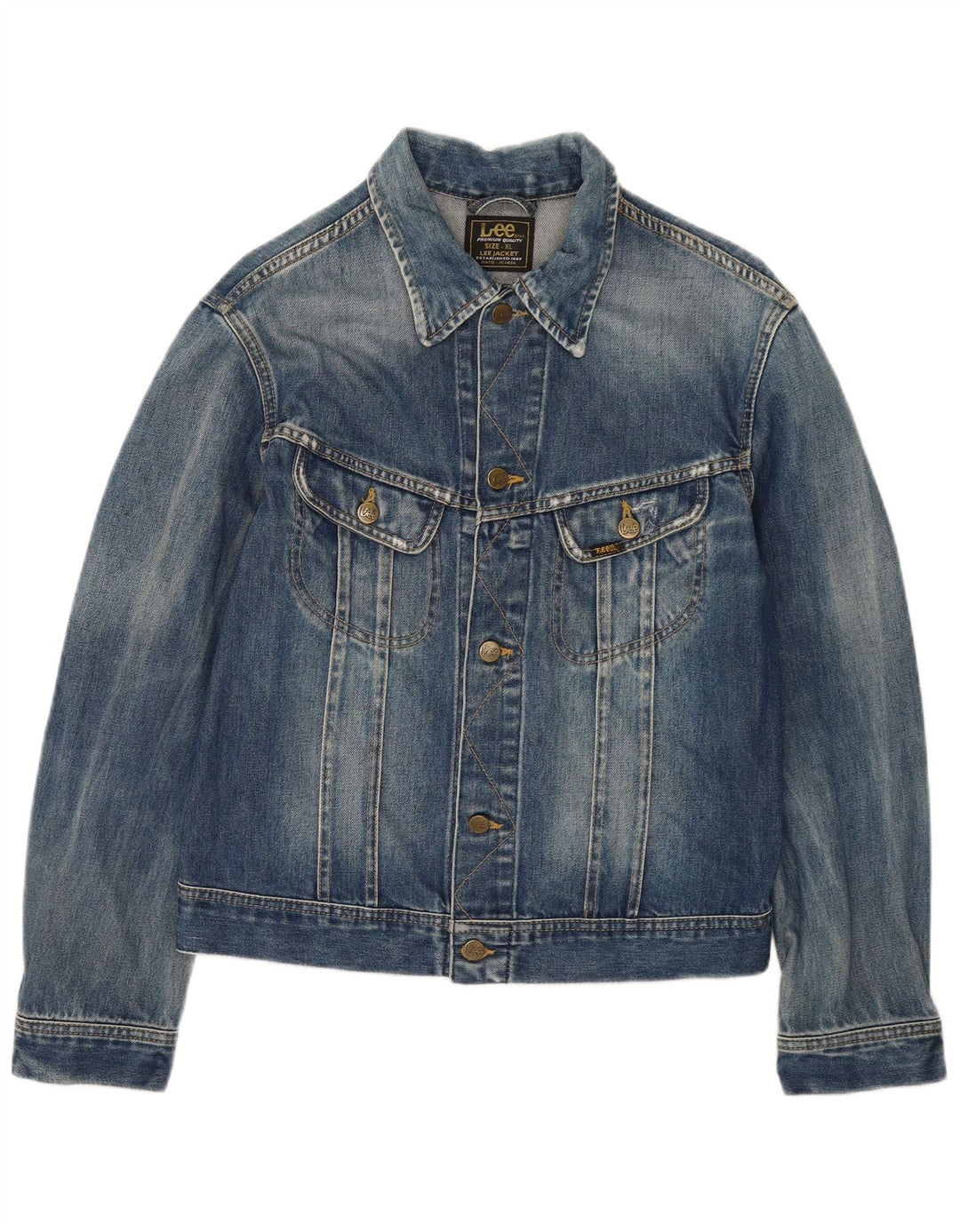 LEE Γυναικείο Τζιν Μπουφάν UK 18 XL Μπλε Βαμβακερό