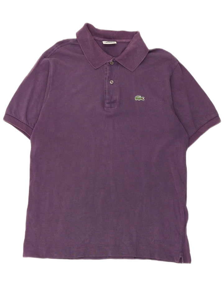 Ανδρικό πουκάμισο Polo Lacoste, Μέγεθος 4, Βαμβακερό μεσαίο μωβ