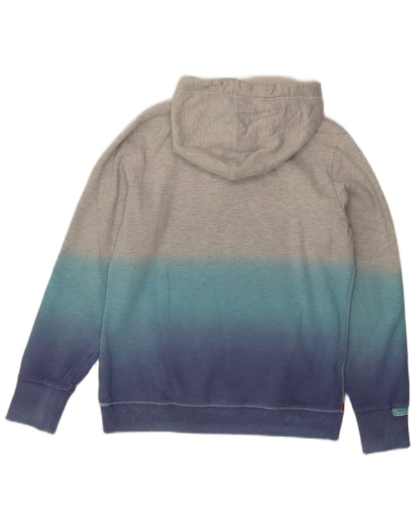 Superdry Γυναικεία γραφικά κουκούλα UK 18 XL Grey Tie Dye Βαμβακερή