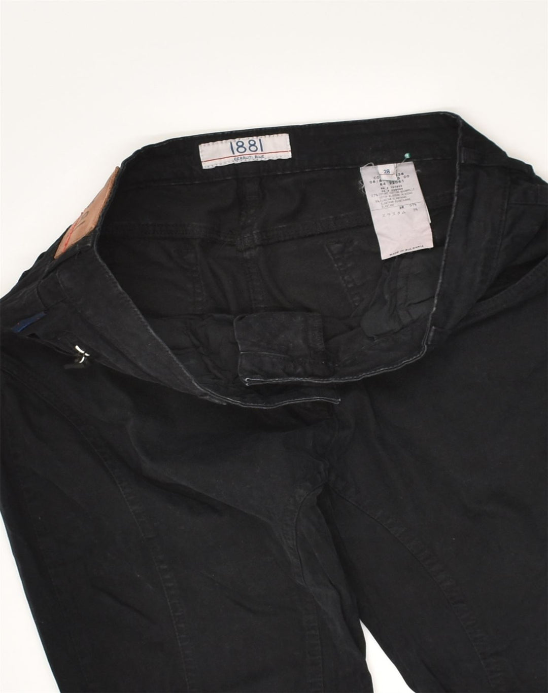 CERRUTI Womens Casual Trousers W28 L29 Black Cotton | Vintage Cerruti | Thrift | Second-Hand Cerruti | Used Clothing | Messina Hembry 
