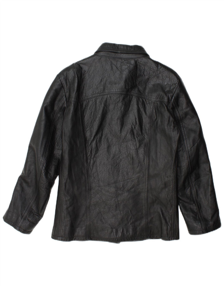 Regina Schrecker Γυναικείο Δερμάτινο Μπουφάν UK 10 Small Black